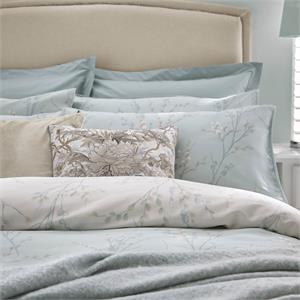 Laura Ashley Pussy Willow Duck Egg Blue Pair of Pillowcases